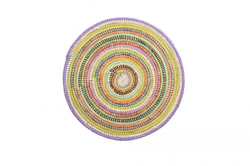 Lot de 6 sets de table Â« SOMONE Â» Couleurs multiples, en osier et plastique recyclÃ© - Matou DÃ©co