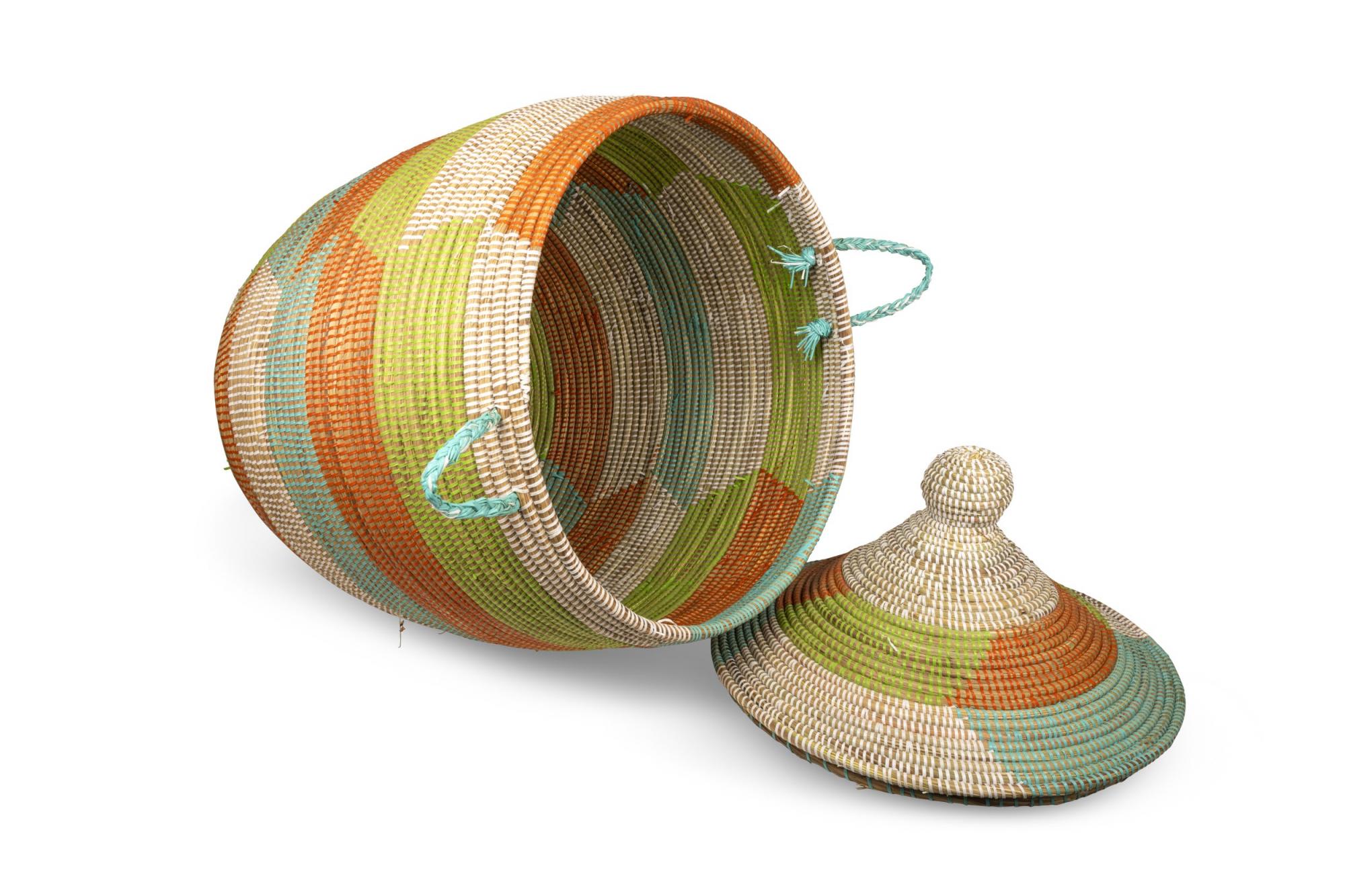 Corbeilles coton recyclé Pré des pêcheurs - Atelier Ahmama - Décoration  artisanale