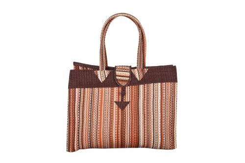 Sac moyen Â« TAPIS Â» Couleurs multiples, en plastique recyclÃ© - Matou DÃ©co
