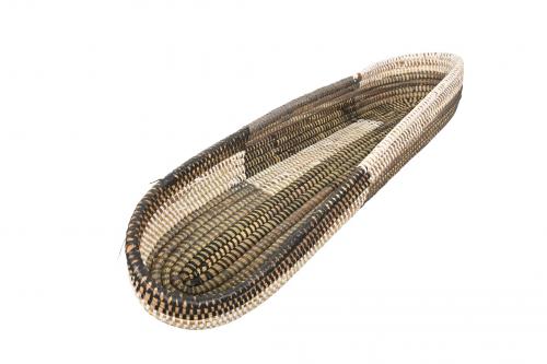 Corbeille Ã  fruits Ã©toilÃ©e Â« SOMONE Â» Noir et beige, en osier et plastique recyclÃ© - Matou DÃ©co