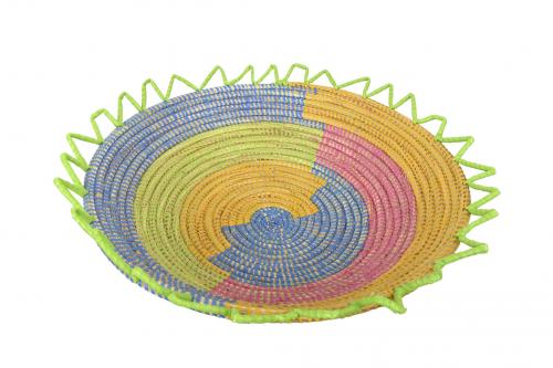 Corbeille Ã  fruits Ã©toilÃ©e Â« SOMONE Â» Couleurs multiples, en osier et plastique recyclÃ© - Matou DÃ©co